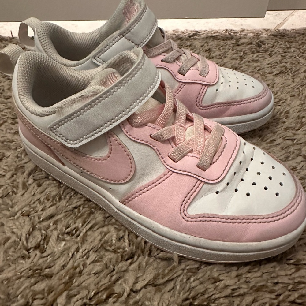 Kids Pink and White Sneakers - Picture 7 of 8